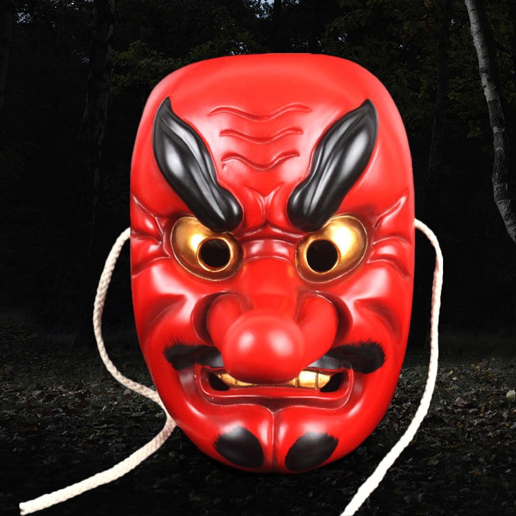 ҷ  Ϻ Noh Tengu ȭ ׸ ڽ ɽƮ Ghoul   ذ Ƽ Ȩ   ũ SZ-01/Halloween Gift Japanese Noh Tengu Movie Theme Cosplay Masquerade Ghoul S